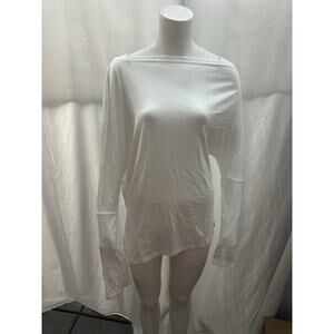 WOMEN'S SIZE L Asymmetric Off Shoulder LONG SLEEVE KNIT TOP-MEETRENDI